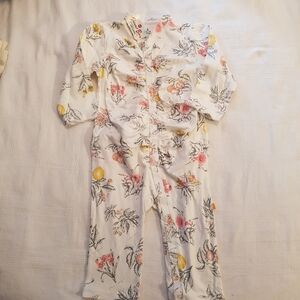 Vaenait girls Large romper floral print, ruffle butt